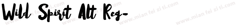 Wild Spirit Alt Reg字体转换
